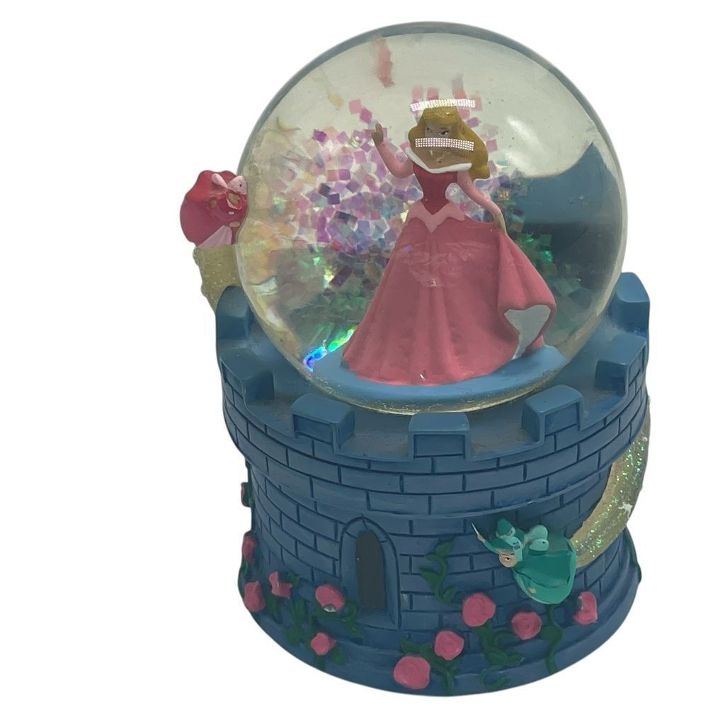 Disney Sleeping Beauty snow globe decor Gift 3.5” tall (4)